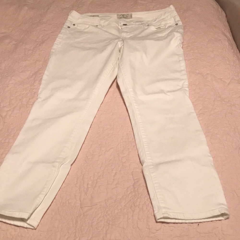 Lucky Brand white skinny Capri pants